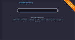 Desktop Screenshot of marieforlio.com